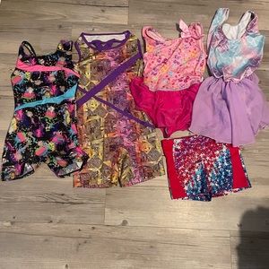 girls gymnastics leotard lot size 6/7.